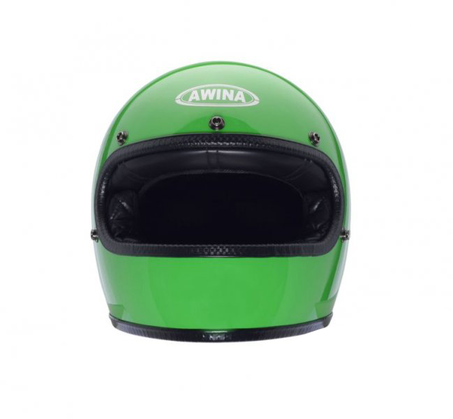 Casca moto vintage Awina Tn700C, marime XL, culoare verde [2]