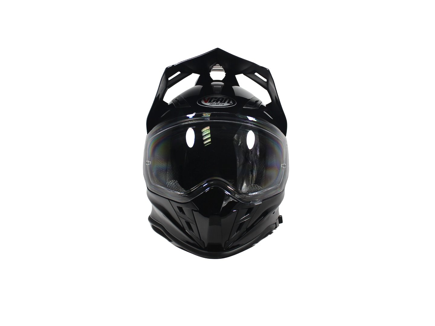 Casca moto dual cu ochelari, VCAN H331, marime XXL, culoare negru [3]