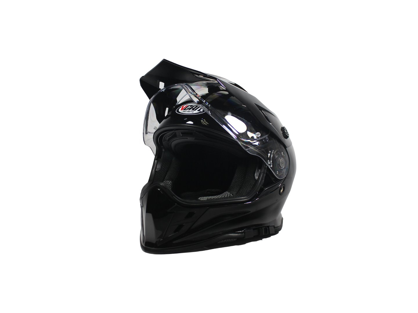 Casca moto dual cu ochelari, VCAN H331, marime XXL, culoare negru [2]
