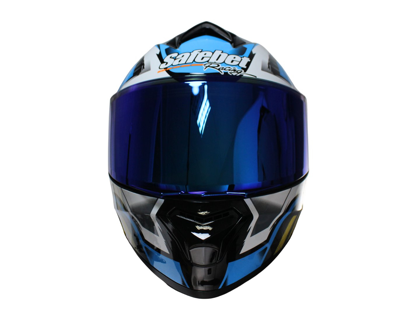 Casca moto rabatabila cu ochelari Safebet HF-130 Z62-B, Culoare Negru/Albastru, Marime XXL [1]