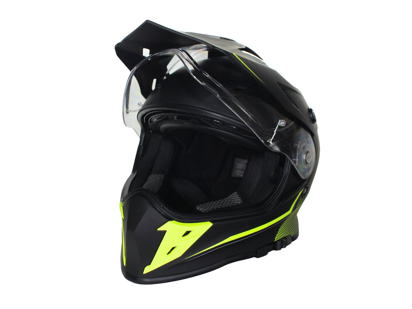 Casca Motocross cu viziera si ochelari VCAN H331, Culoare Negru/Galben Intens, Marime XXL [2]