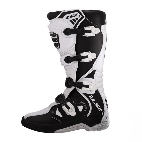 Cizme Cross/Enduro LS2 Raptor,marime 45, albi/negrii - LS2 [2]