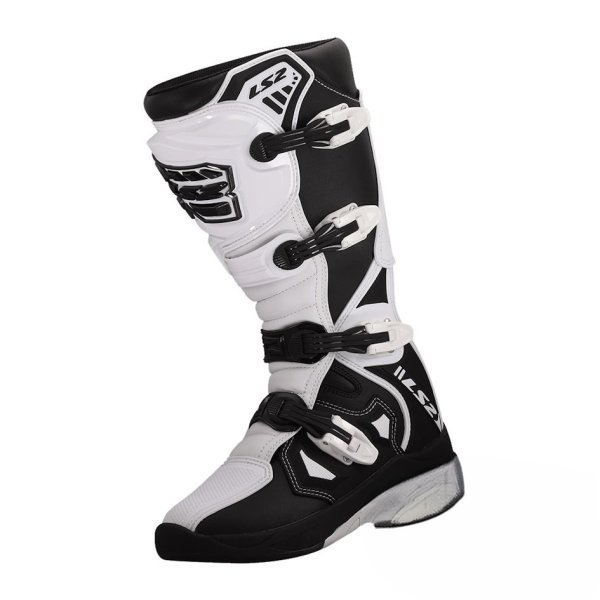 Cizme Cross/Enduro LS2 Raptor,marime 45, albi/negrii - LS2 [3]