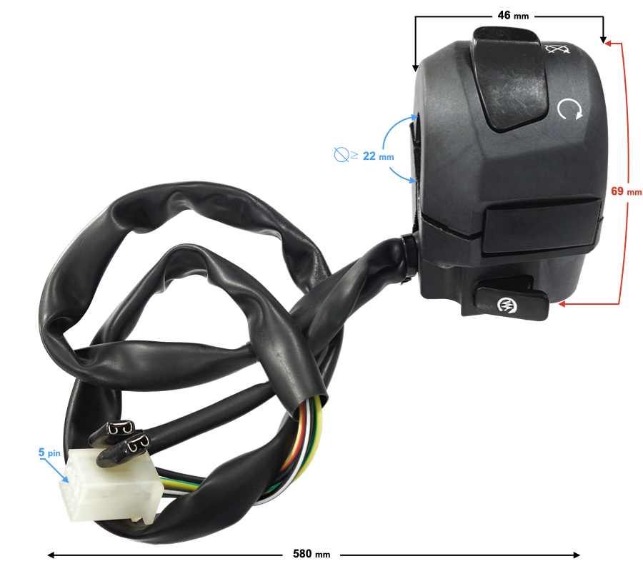 Comanda pornire dreapta, Barton FR50, 5 fire [1]