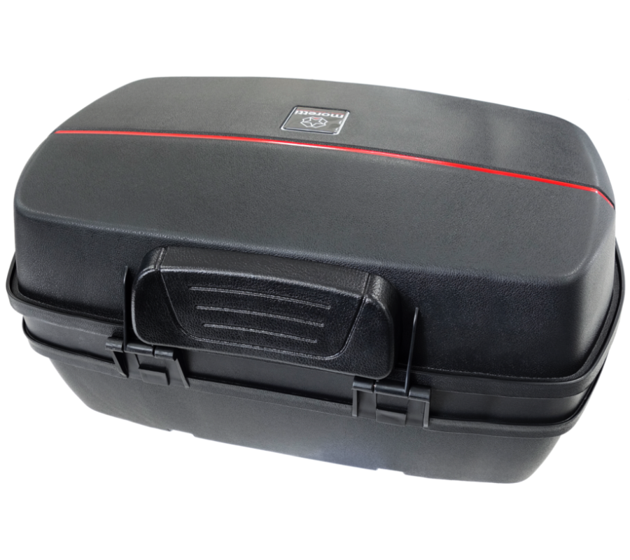 Cutie bagaje(top case) MR-698, 45l, culoare negru, reflector rosu [3]