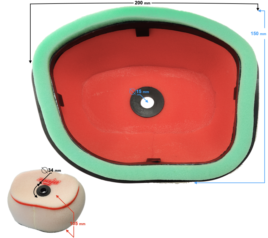 Filtru aer bureteBarton Motors NXT250, 2022 [1]