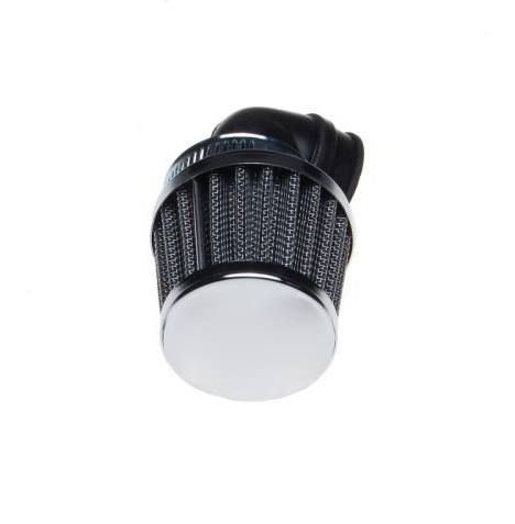 Filtru aer sport conic KM102M3, d.38mm, cot 90', cromat [2]