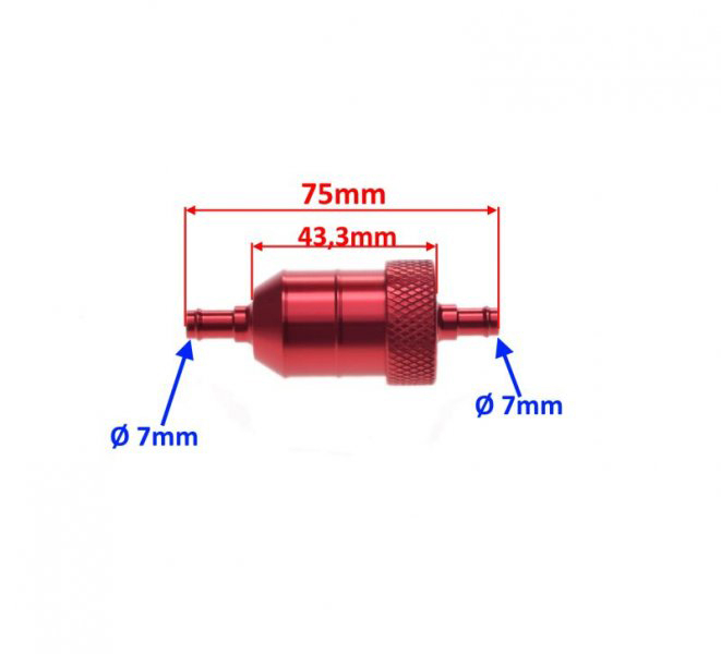 Filtru benzina, culoare rosu [1]