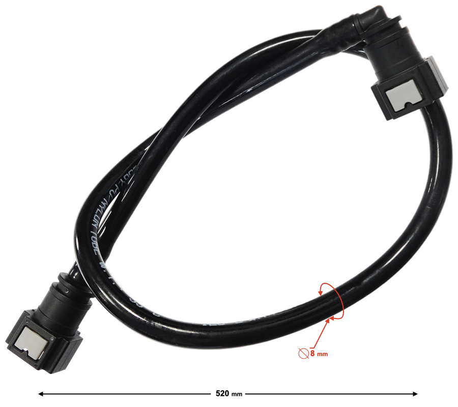 Furtun si conectori alimentare benzina, lungime 520mm [1]