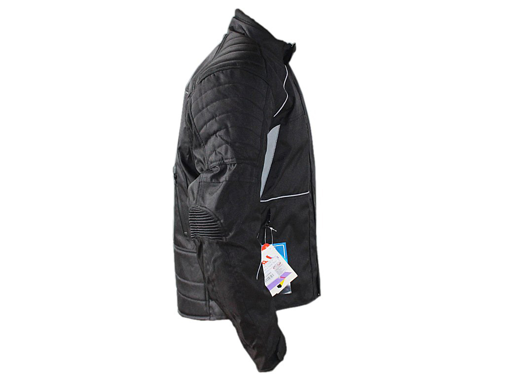 Geaca moto textila NAL-1108 protectii coloana, coate si umeri, culoare negru, marime M [3]