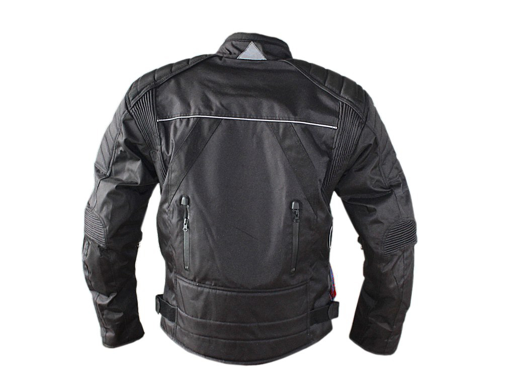 Geaca moto textila NAL-1108 protectii coloana, coate si umeri, culoare negru, marime M [2]