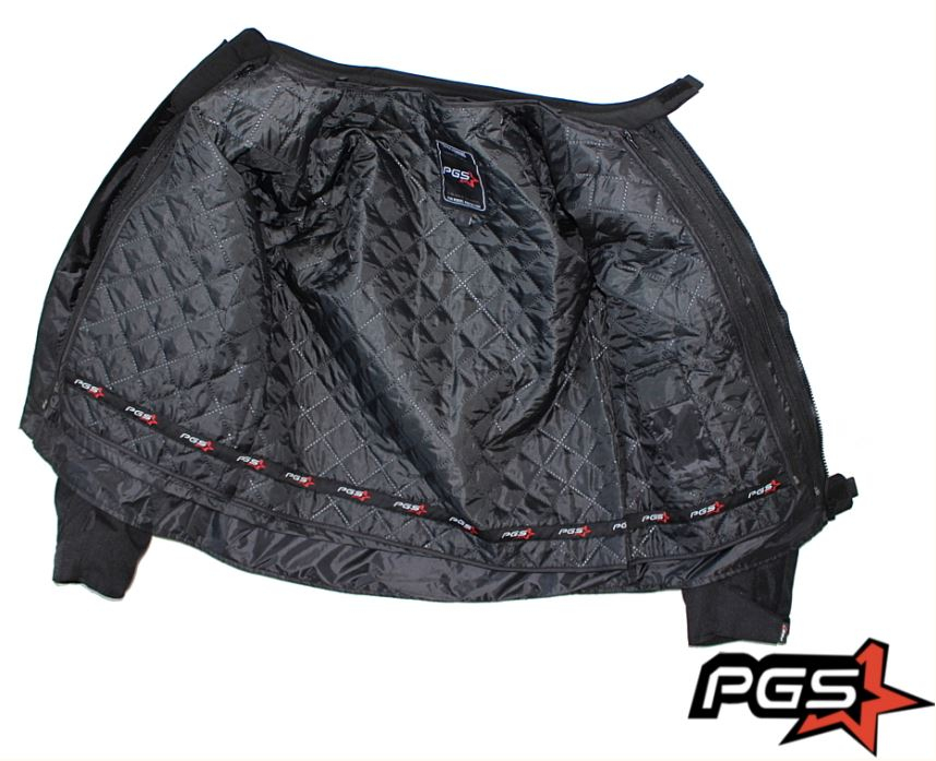 Geaca moto textila PGS 12-13-1650 protectii coloana, coate si umeri, culoare negru, marime M [4]