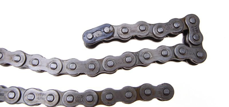 Lant transmisie YBN 130 zale, pas 428, culoare argintiu [1]