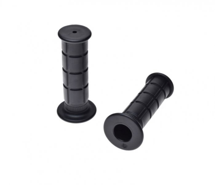 Mansoane moto vintage 124mm, culoare negru [1]