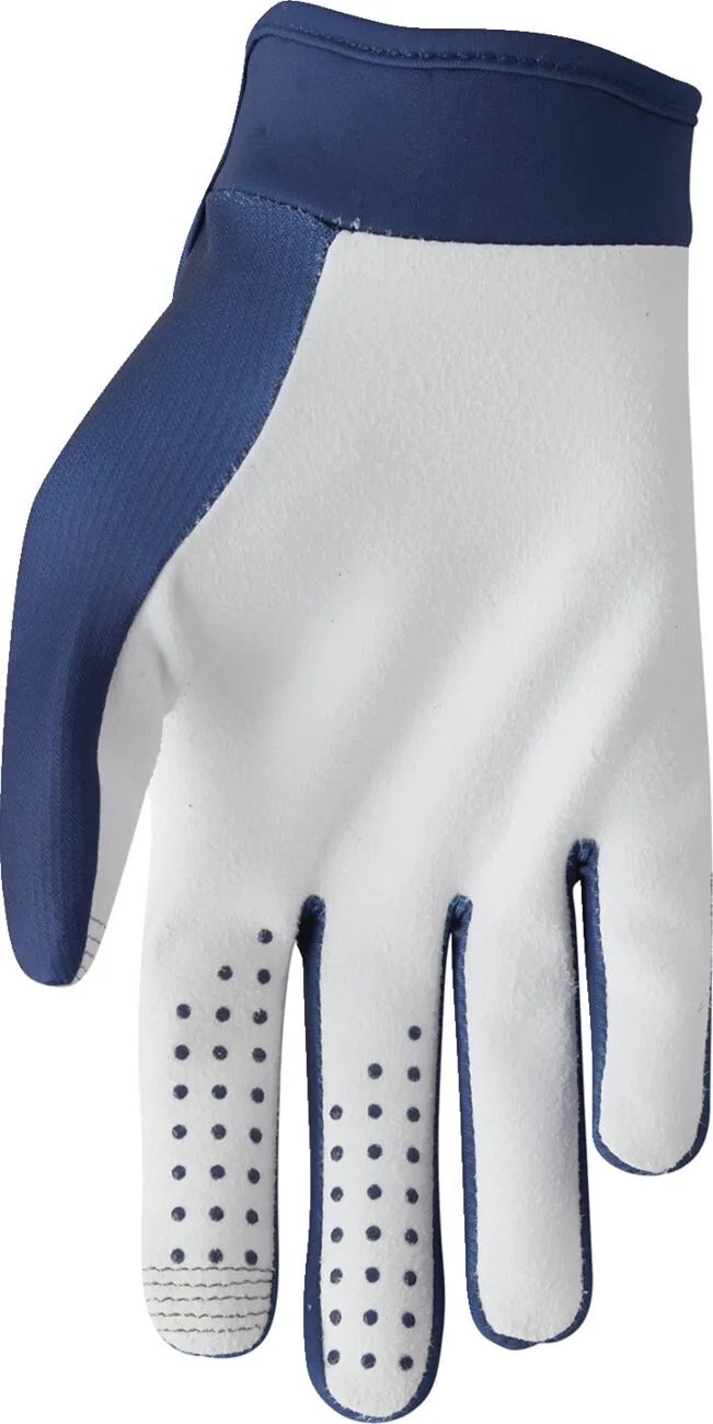 Manusi atv/cross Thor Launchmode Navy, culoare albastru/alb, marime L [1]