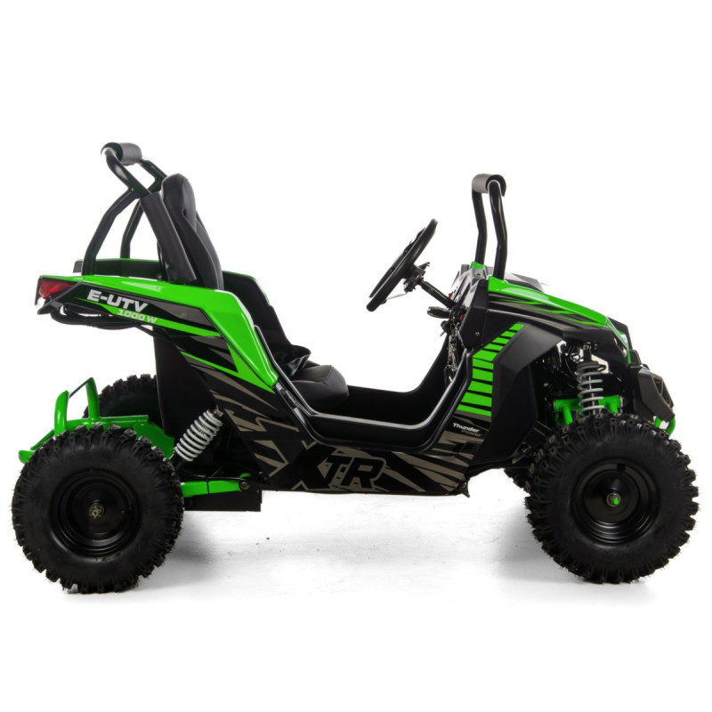 Mini E-UTV XTR, electric 1000W, culoare negru/verde [4]