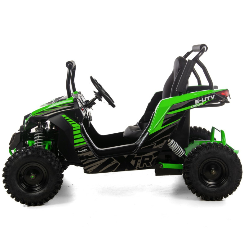 Mini E-UTV XTR, electric 1000W, culoare negru/verde [1]