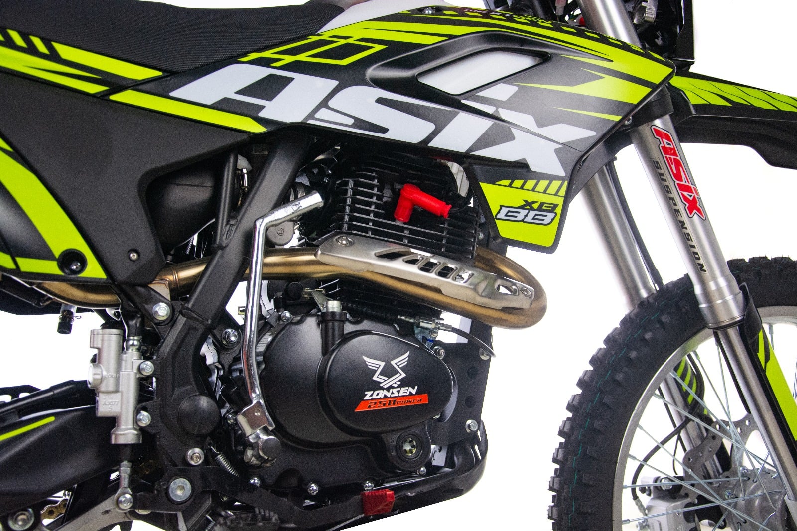 Motocicleta Cross/Enduro Asix XB88 A3, 300cc, roti 21/18", culoare negru/portocaliu, pornire electric/picior [17]