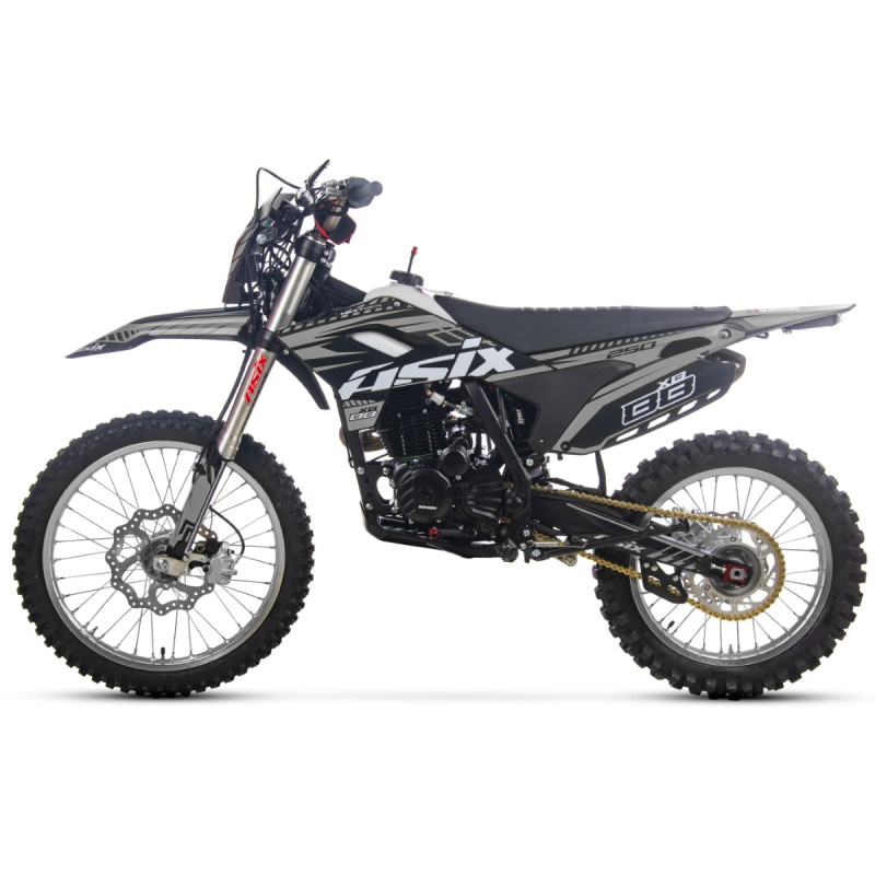 Motocicleta Cross/Enduro Asix XB88 A3, 250cc, roti 21/18", culoare negru/gri, pornire electric/picior [1]