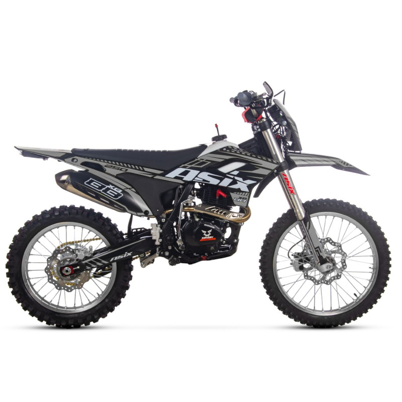 Motocicleta Cross/Enduro Asix XB88 A3, 250cc, roti 21/18", culoare negru/gri, pornire electric/picior [4]