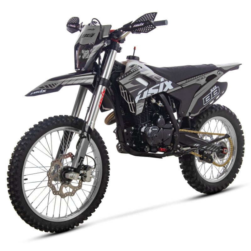 Motocicleta Cross/Enduro Asix XB88 A3, 300cc, roti 21/18", culoare negru/gri, pornire electric/picior [5]
