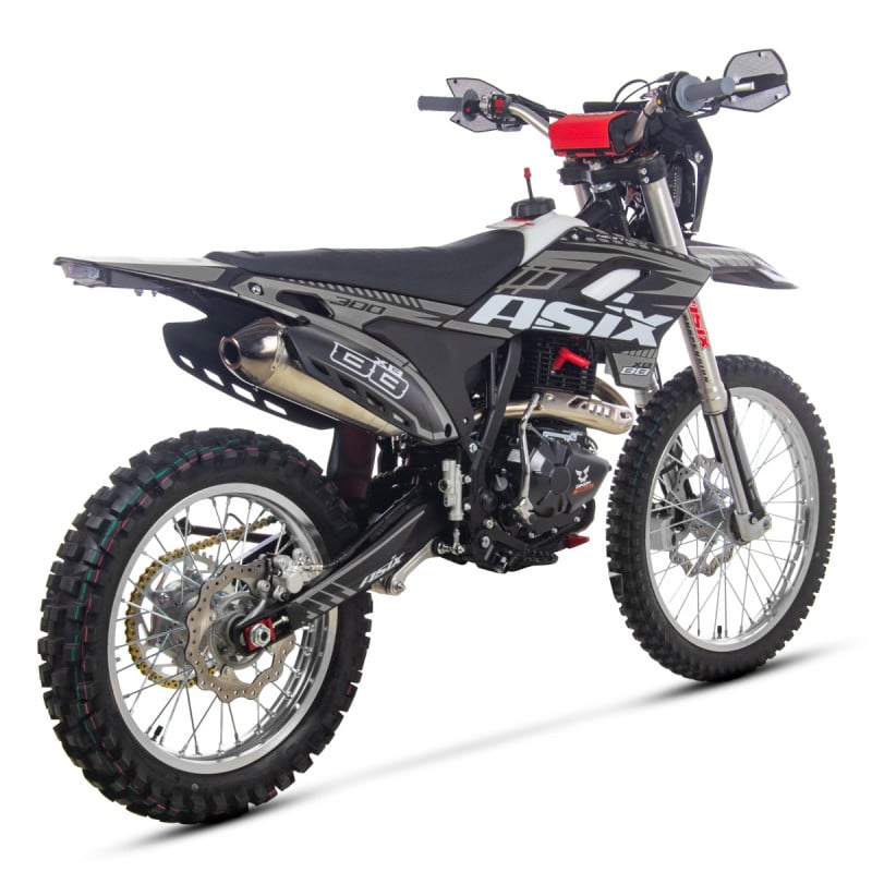 Motocicleta Cross/Enduro Asix XB88 A3, 300cc, roti 21/18", culoare negru/gri, pornire electric/picior [2]