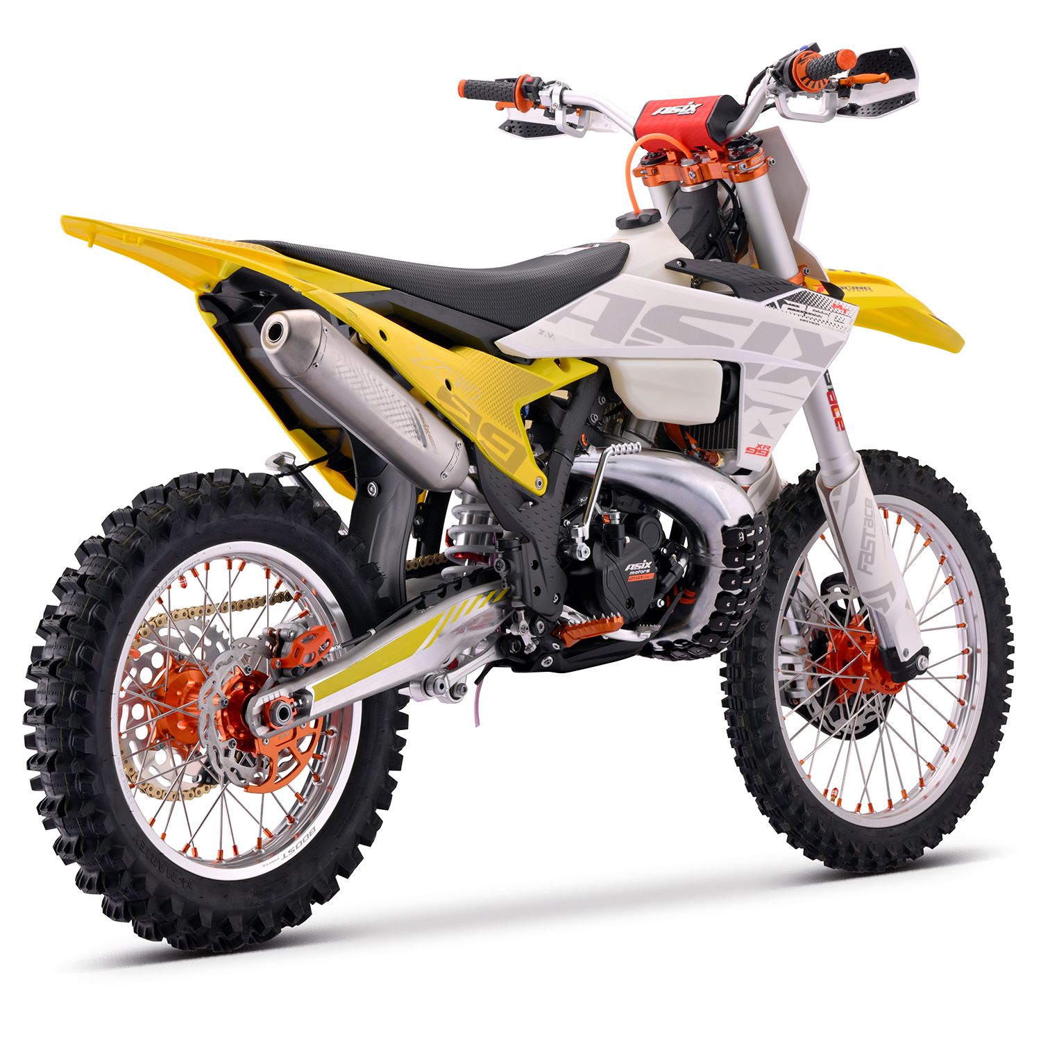 Motocicleta Cross Asix XR99,250cc,2timpi,racire apa,21/18,electromotor,galben [5]