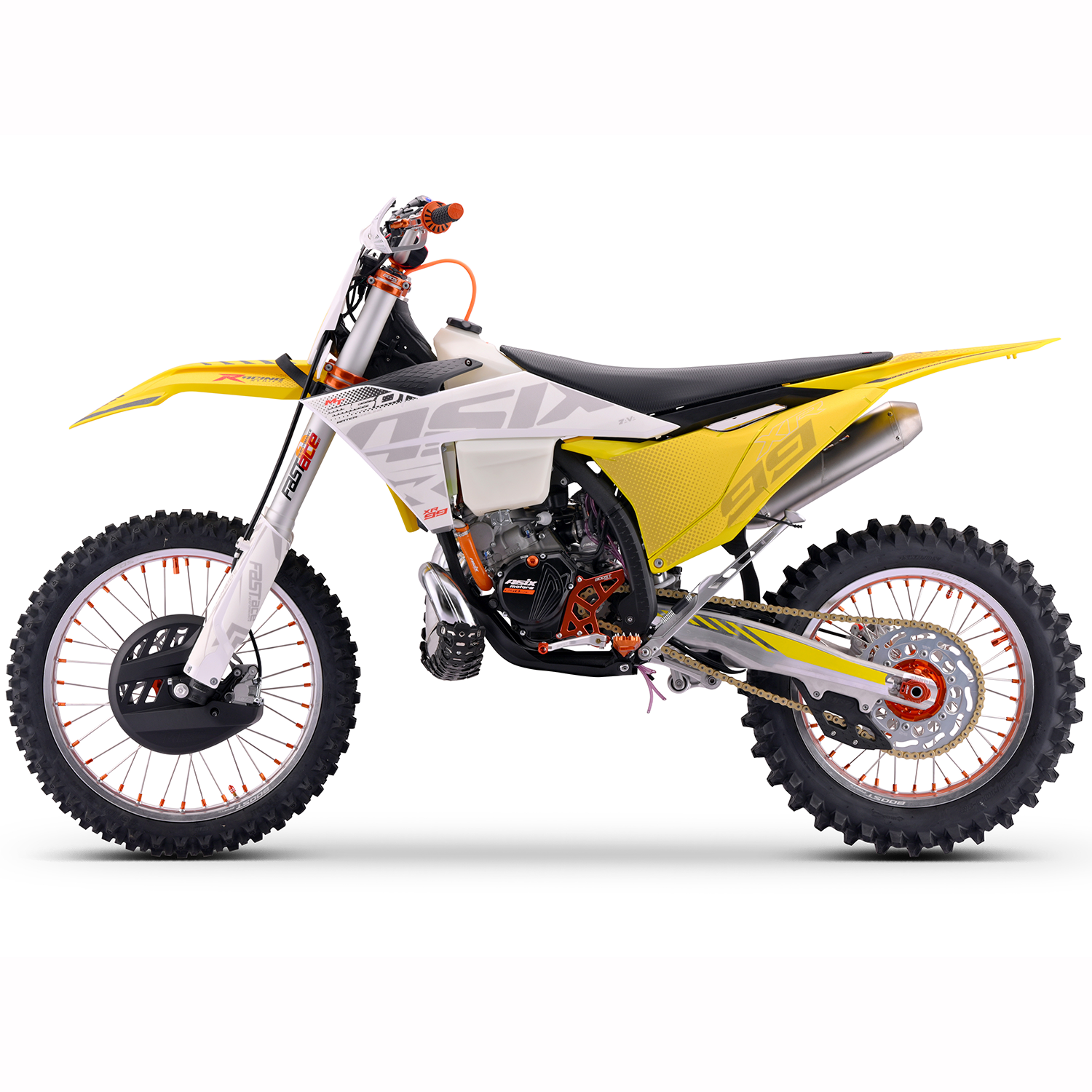 Motocicleta Cross Asix XR99,250cc,2timpi,racire apa,21/18,electromotor,galben [1]