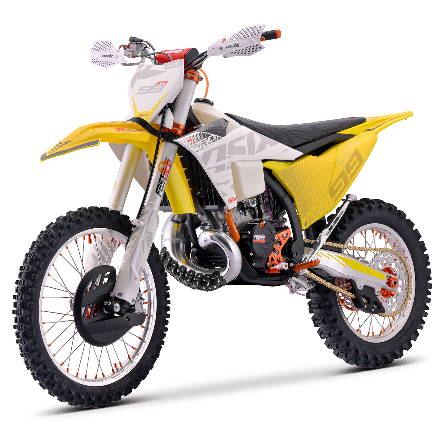 Motocicleta Cross Asix XR99,250cc,2timpi,racire apa,21/18,electromotor,galben [3]