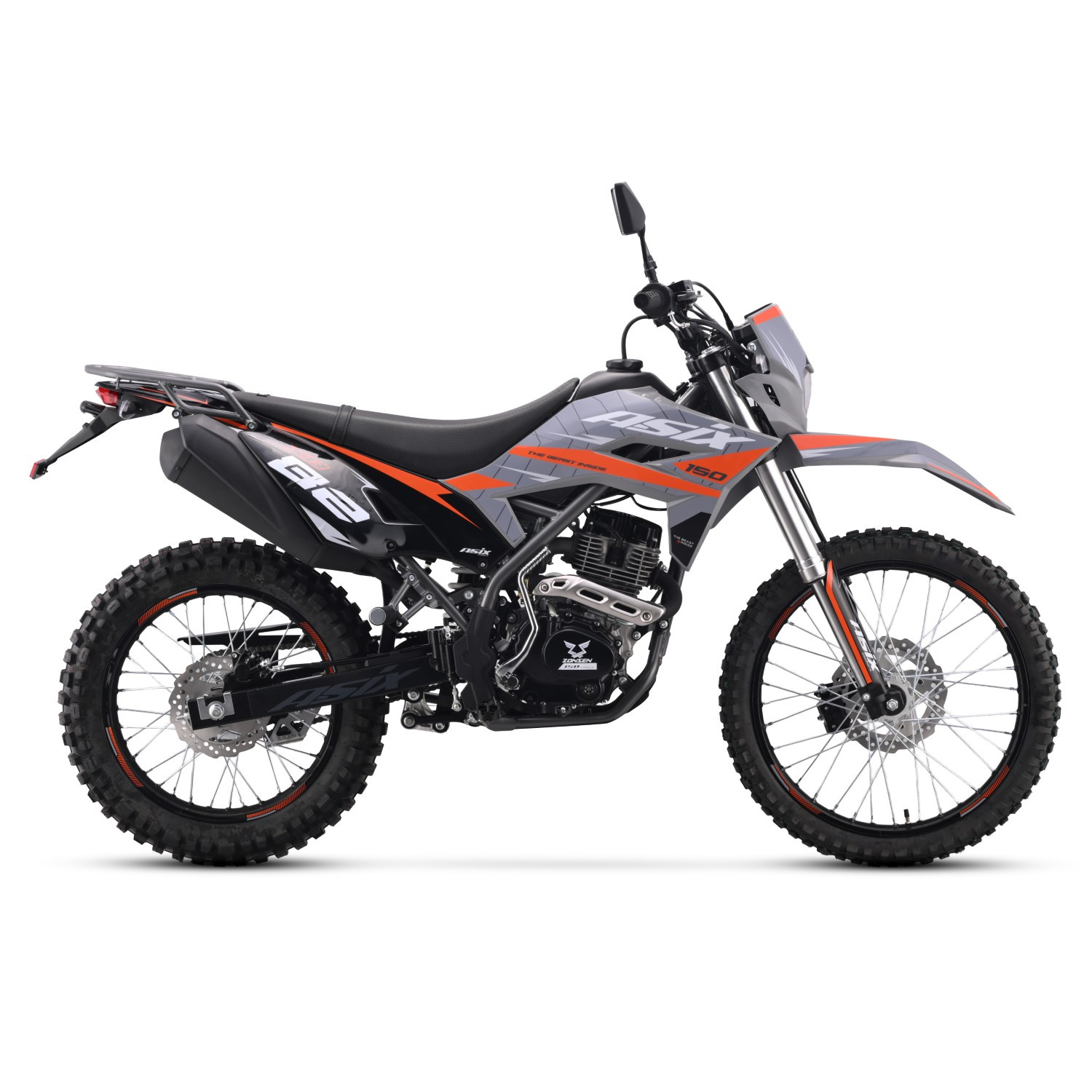 Motocicleta Enduro/Cross,Asix XB82, A1, 150cc, 21/18,gri-portocaliu [1]