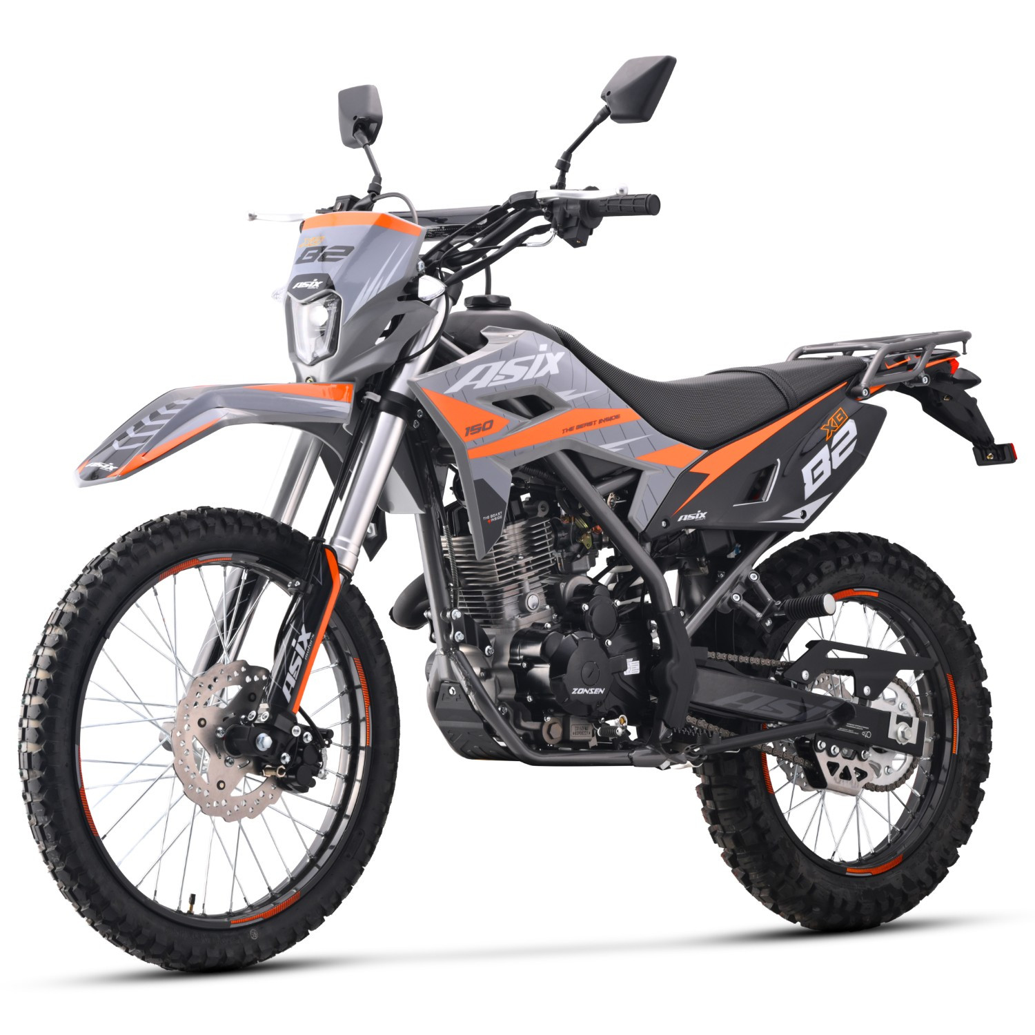 Motocicleta Enduro/Cross,Asix XB82, A1, 150cc, 21/18,gri-portocaliu [5]