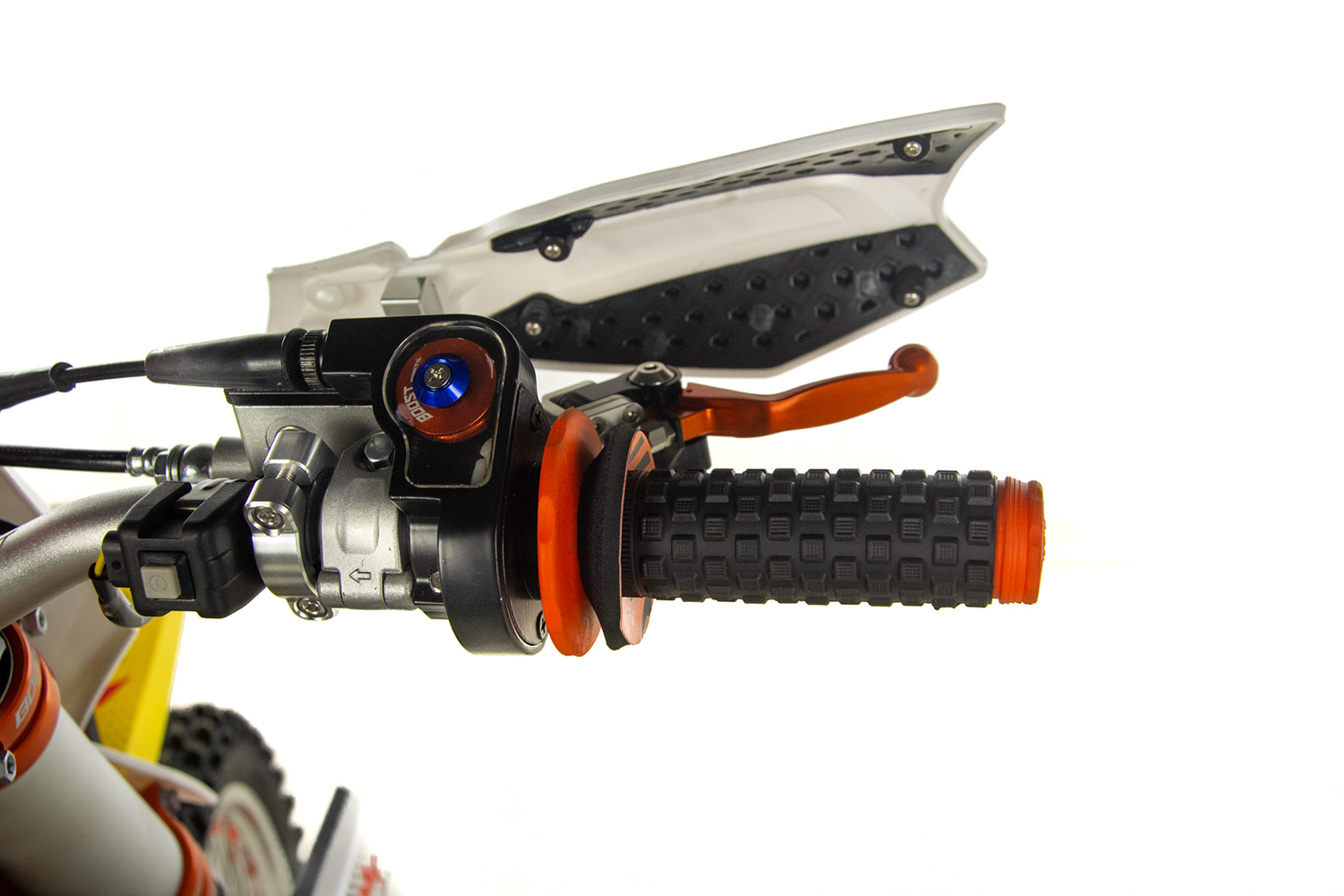 Motocicleta Cross/Enduro Asix XR99 2T, 250cc, roti 21/18", pornire electric, racire apa, culoare alb/rosu [34]