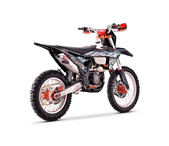 Motocicleta Cross/Enduro Asix XT99 450cc, roti 21/18", culoare negru/albastru, pornire electric, racire lichid [1]