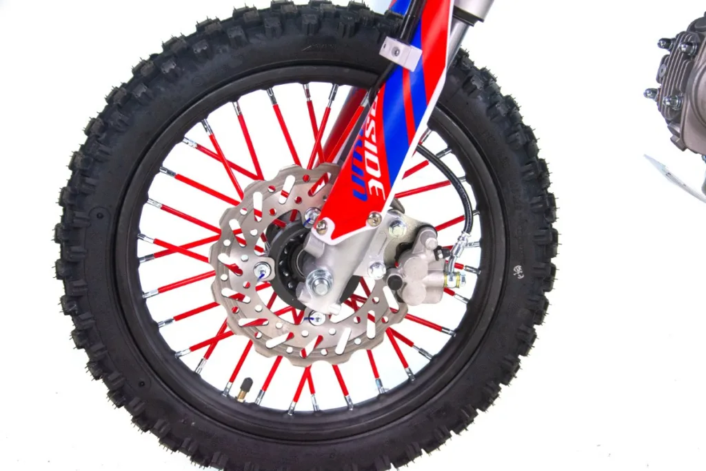 Motocicleta Enduro/Cross Asix XB28 110cc,roti 14/12, automat, pornire electrica, far, culoare rosu/albastru [7]