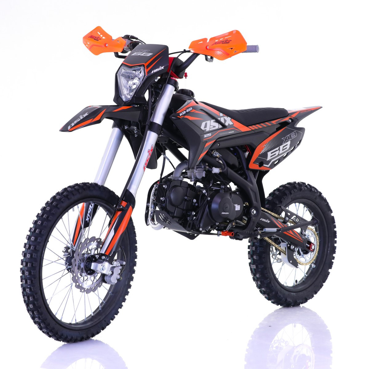 Motocicleta Enduro/Cross Asix XB68, 125cc, 4T, roti 19"/16", pornire electromotor, culoare negru/portocaliu [3]