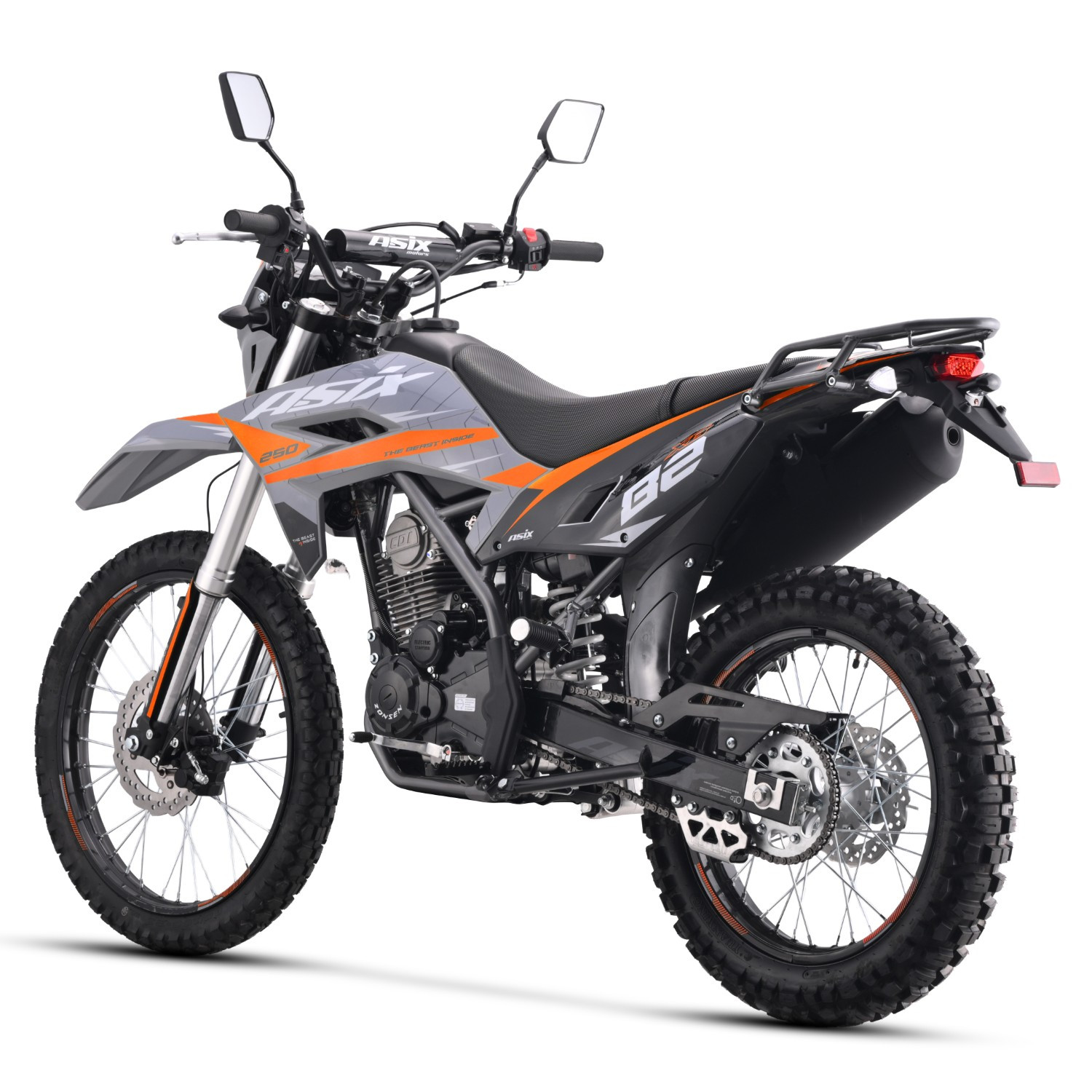 Motocicleta Enduro/Cross,Asix XB82, A1, 250cc, 21/18,gri-portocaliu [4]