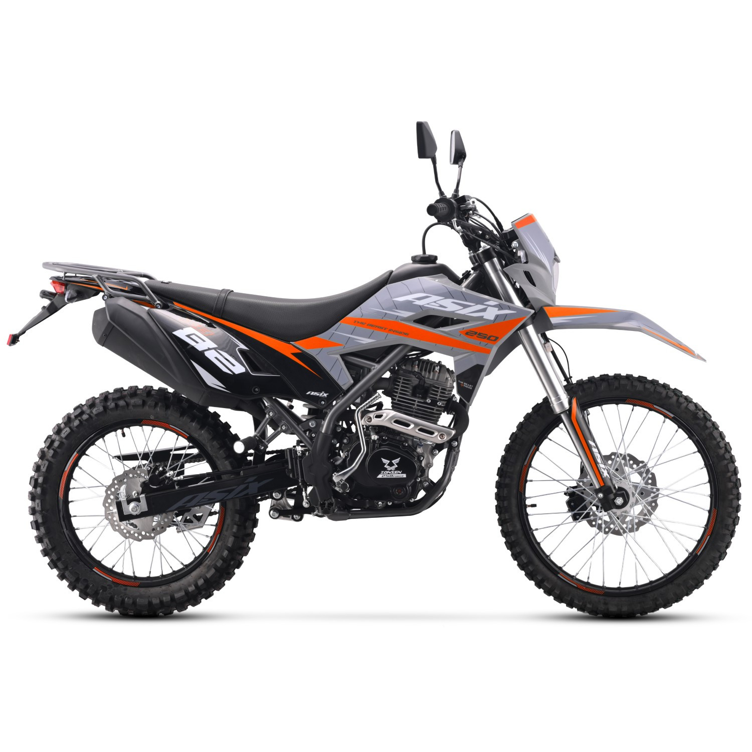 Motocicleta Enduro/Cross,Asix XB82, A1, 250cc, 21/18,gri-portocaliu [2]