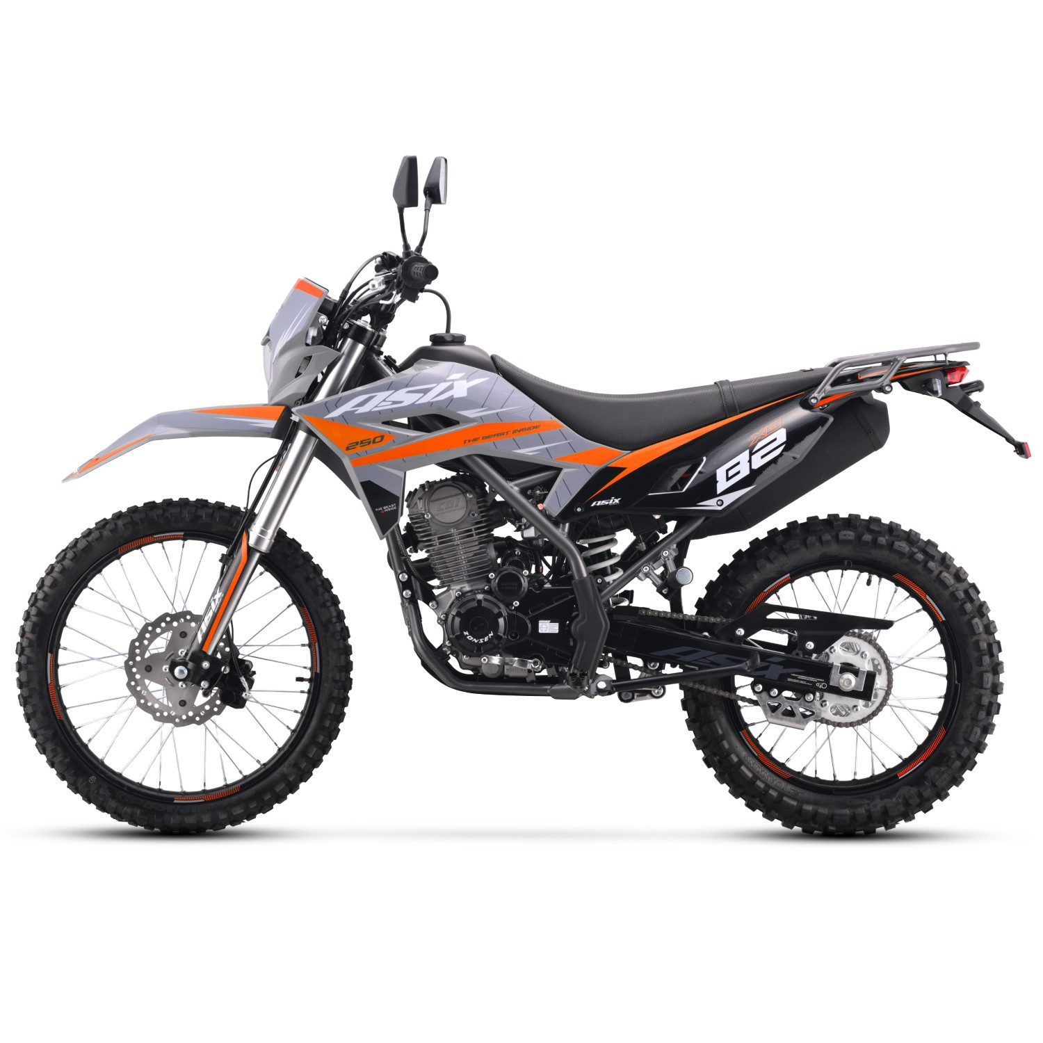 Motocicleta Enduro/Cross,Asix XB82, A1, 250cc, 21/18,gri-portocaliu [5]