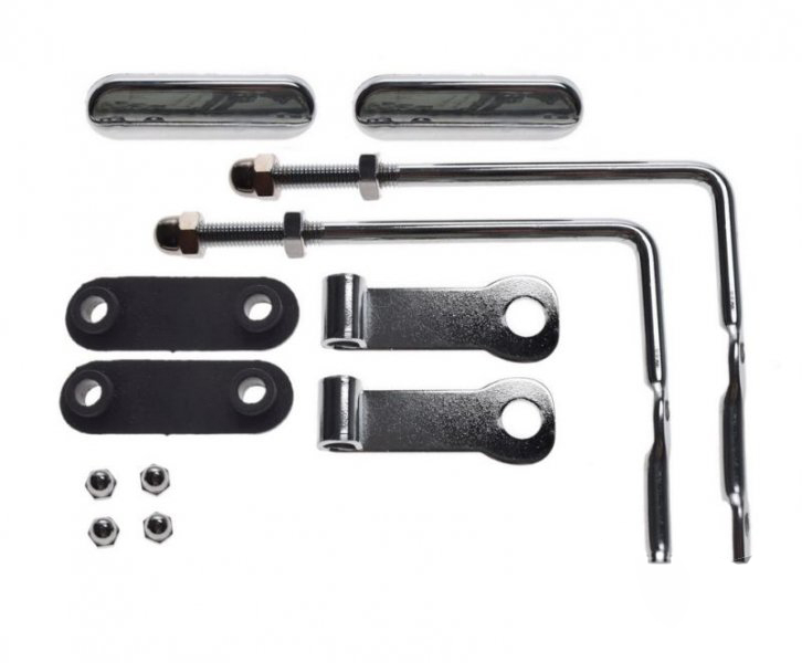 Parbriz moto cu prinderi, universal, h=430mm, l=380mm [1]