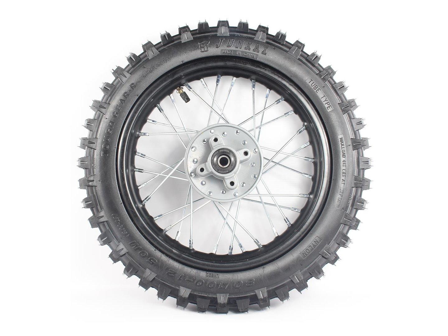 Roata completa cross 125cc, dimensiuni 80/100-12", culoare negru [1]