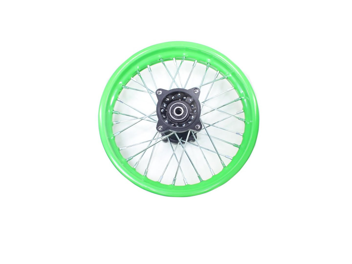 Roata completa spate cross 125cc, dimensiuni 1.85x12", culoare verde [3]