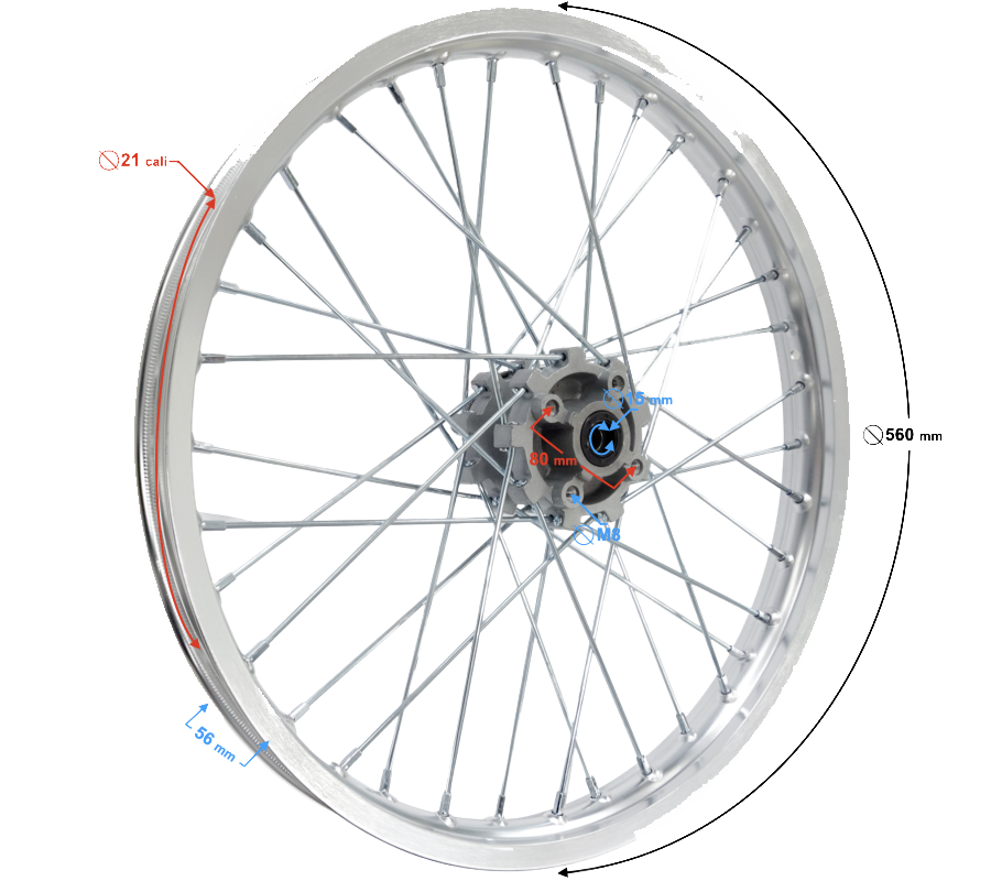 Roata fata 21" Barton NXT 250,fara disc [3]