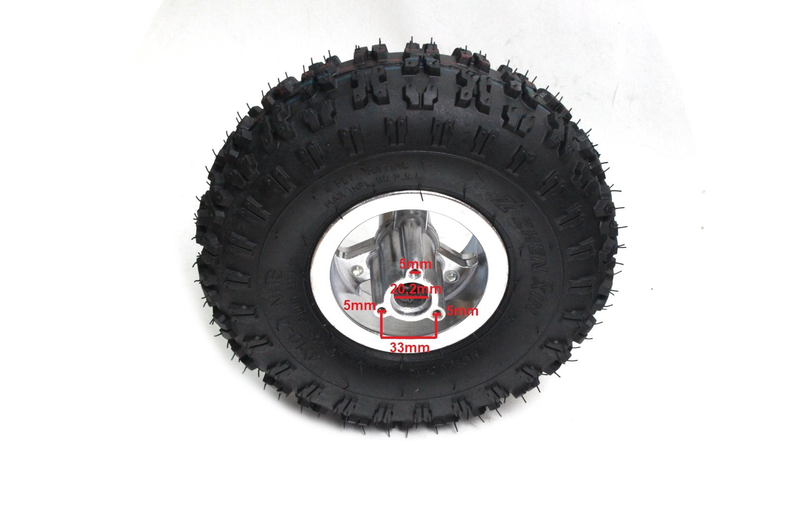 Roata fata ccu anvelopa Pocket ATV 4", 4.10x4 [1]