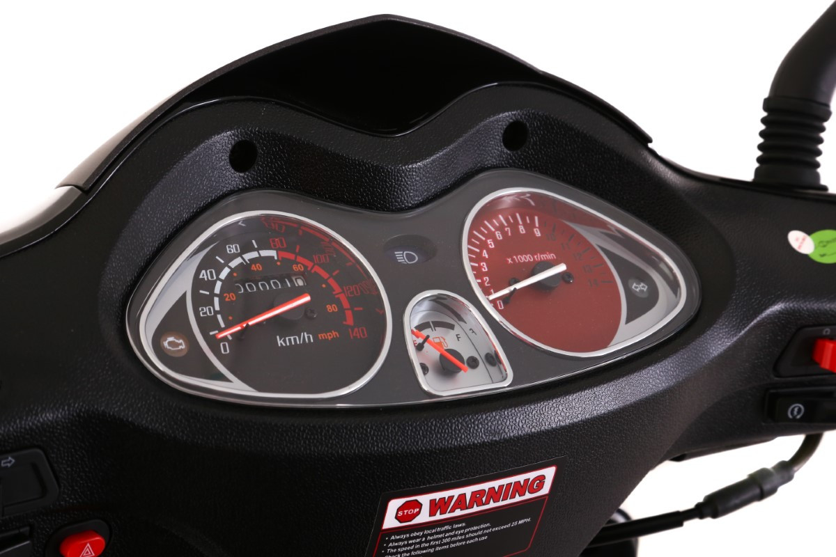 Scuter Blinc Omega 50cc, culoare negru/albastru [9]