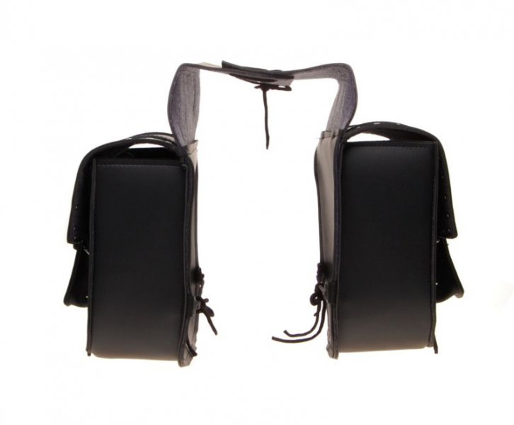 Set genti laterale Chopper, cu capse, curele din piele naturala [1]