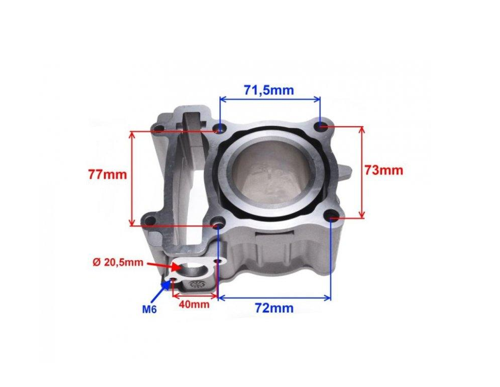 Set motor cilindru+piston MBK NXC YAMAHA X-MAX YZF-R125 54MM 4T [5]