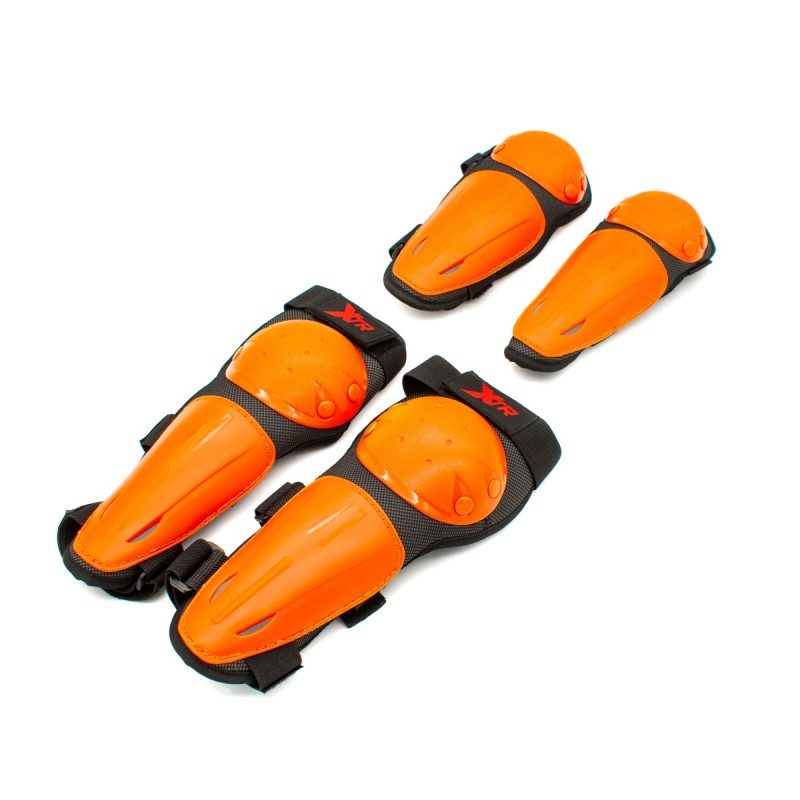 Set protectie corp si genunchi, cross/enduro/atv, copii XTR X2, marime universala, culoare portocaliu [6]