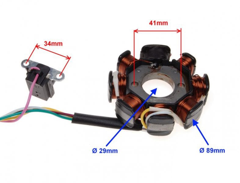 Stator aprindere cu cititor Atv70, 8 bobine [1]