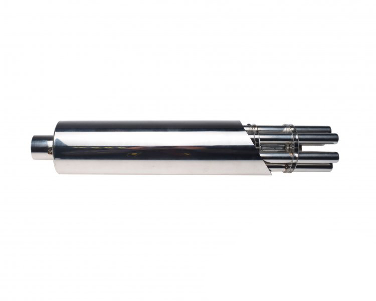 Toba de esapament, model minigun, culoare crom [3]