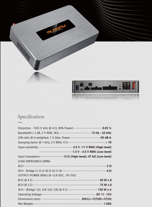 Amplificator MUSWAY D8 DSP [2]